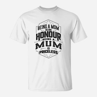 Womens Mom Mum Is Priceless Grandma Gift T-Shirt - Seseable