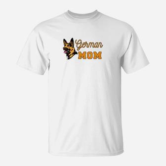 Womens Womens German Shepherd Mom Dog Mom T-Shirt - Seseable