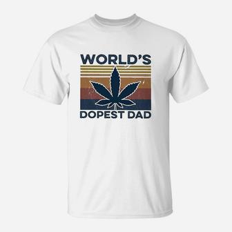 World's Dopest Dad Vintage T-Shirt - Seseable
