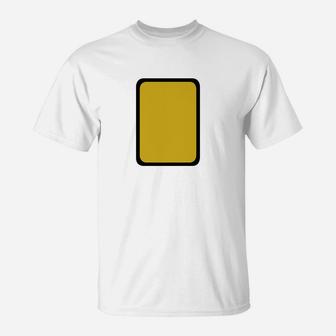 Yellow Card Referee T-Shirt - Seseable