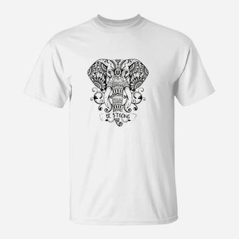 Yoga Mandala Elephant Ganesha Tribal Ornaments Chakra T-Shirt - Seseable