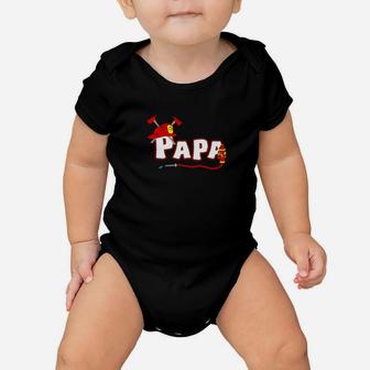 Firefighter Papa Grandpa Fire Department Hydrant Fathers Day Premium Baby Onesie