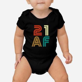 21 Af 1997 21st Gift Retro Classic Vintage Funny Baby Onesie - Seseable
