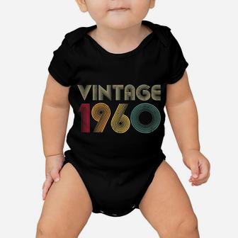 61st Birthday Gift Vintage 1962 Classic Men Women Mom Dad Baby Onesie - Seseable