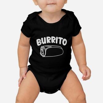 Burrito Taco Taquito Mexican Food Family Matching Outfits Baby Onesie - Seseable