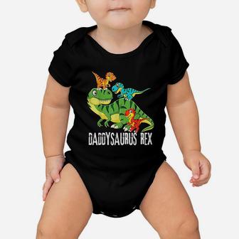 Daddy Daddysaurus Rex Dinosaur Baby Onesie - Seseable