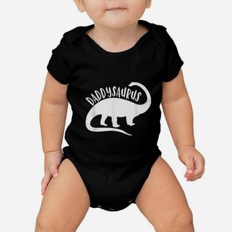 Daddysaurus Dino Daddy Fathers Day Dinosaur Baby Onesie - Seseable