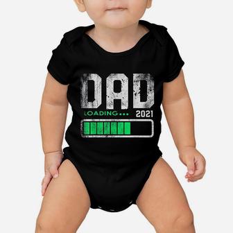 Fathers Day Dad Est 2021 Loading Future New Daddy Baby Baby Onesie - Seseable
