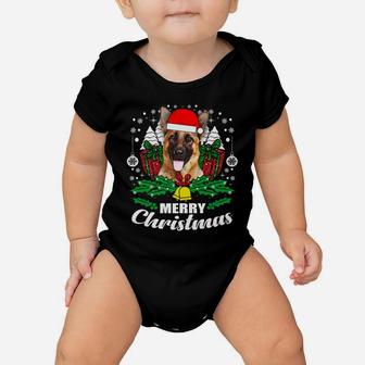 German Shepherd Merry Christmas Dog Lover Gift Baby Onesie
