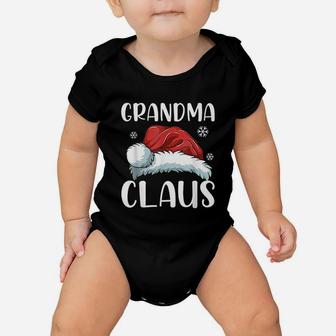 Grandma Claus Santa Hat Christmas Matching Family Baby Onesie - Seseable