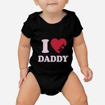 I Heart Love My Daddy Boy Girl Gift Baby Onesie - Seseable