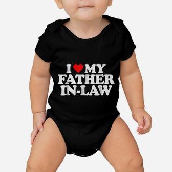 I Love My Father In Law, best christmas gifts for dad Baby Onesie - Seseable