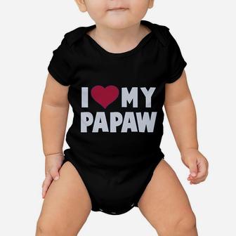 I Love My Papaw, best christmas gifts for dad Baby Onesie - Seseable