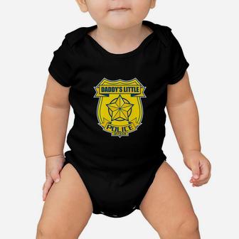 Kids Police Boys Girls Daddys Little Police Officer Baby Onesie - Seseable