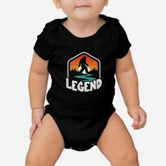 Legend Hipster Vintage Bigfoot Outdoor 80s Style Baby Onesie - Seseable