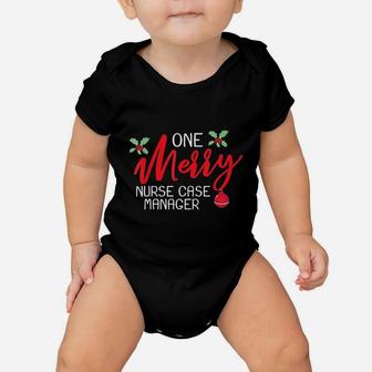 Nurse Case Manager Christmas Day Merry Gift Baby Onesie