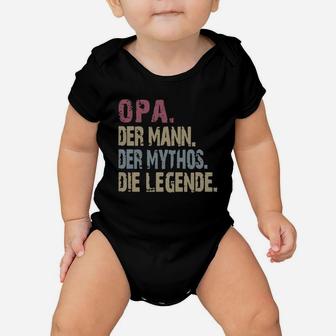 Opa Der Mann Der Mythos Die Legende Vintage Shirt Baby Onesie - Seseable