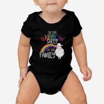 Rainbow Sheep Gay Pride Ally Lgbtq Family Allies Gift Baby Onesie