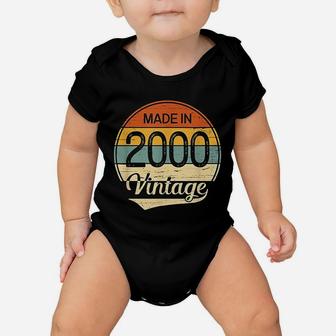 Vintage 2000 Made In 2000 22nd Birthday 22 Years Old Gift Baby Onesie - Seseable