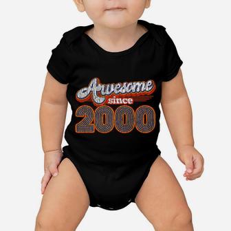 Vintage Awesome Since 2000 22th Birthday Gift 22 Years Old Baby Onesie - Seseable