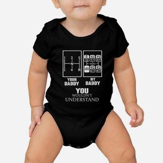 Your Daddy And My Daddy, best christmas gifts for dad Baby Onesie - Seseable