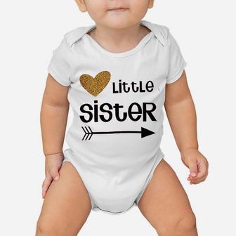 Big Sister And Little Sister Clothing Family Matching Girls Fitted Baby Onesie - Seseable