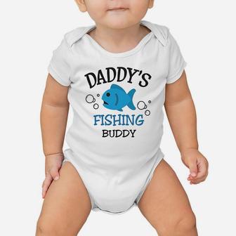 Daddys Dad Father Fishing Buddy Style B Fathers Day Baby Onesie