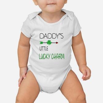 Daddys Little Lucky Charm Cute St Patricks Day Kids Baby Onesie - Seseable