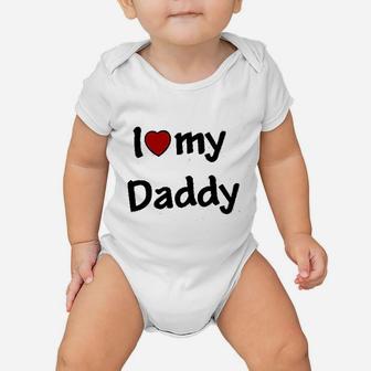 I Love My Daddy Printed Cotton, best christmas gifts for dad Baby Onesie - Seseable