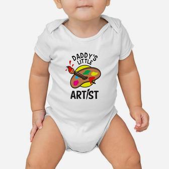 Kids Art Boys Girls Daddys Little Artist Baby Onesie - Seseable