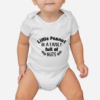 Little Peanut Funny Gifts For New Family Baby Onesie - Seseable