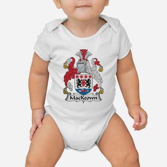 Mackeown Coat Of Arms Irish Family Crests Baby Onesie - Seseable