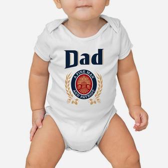 Miller Lite Dad A Fine Man And Patriot Father s Day Shirtsc Baby Onesie - Seseable