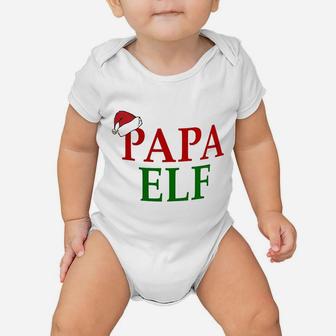 Papa Elf Baby Onesie - Seseable