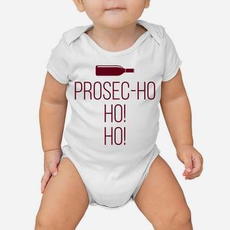 Prosecco Ho Ho Ho Funny Christmas Wine Baby Onesie