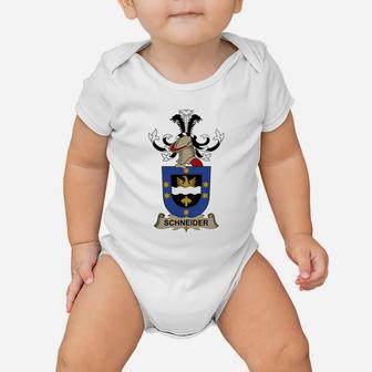 Schneider Coat Of Arms Austrian Family Crests Austrian Family Crests Baby Onesie - Seseable