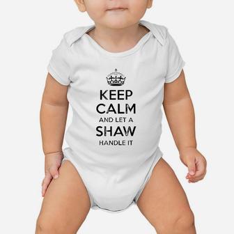 Shaw Funny Surname Family Tree Birthday Reunion Gift Idea Baby Onesie - Seseable