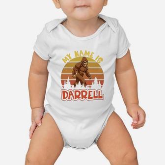 Vintage My Name Is Darrell Bigfoot Believers Baby Onesie - Seseable