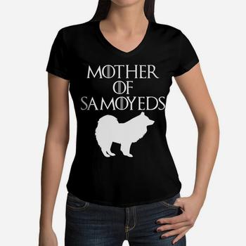Cute & Unique White Mother Of Samoyeds T-Shirt E010746 Cute & Unique White Mother Of Samoyeds T-Shirt E010746