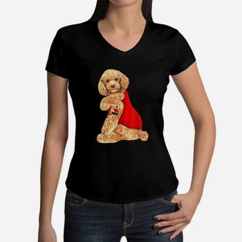 Funny Poodle Dog I Love Mom Tattoo Poodle Lover Gift T-Shirt