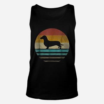 Doxie Dachshund Dog Shirt Vintage Retro 1970s Silhouette Tank Top Doxie Dachshund Dog Shirt Vintage Retro 1970s Silhouette Tank Top