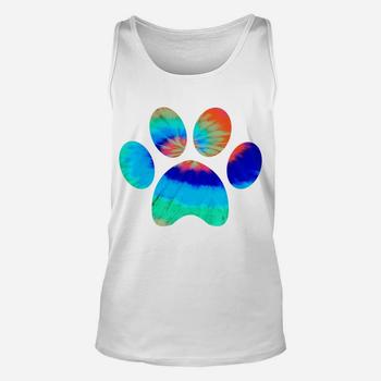 Tie Dye Animal Shirt Cat Dog Paw Print Shirt For Pet Lover