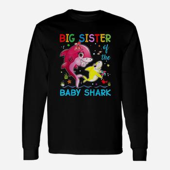 Big Sister Of The Baby Shark Birthday Big Sister Shark Shirt T-Shirt Big Sister Of The Baby Shark Birthday Big Sister Shark Shirt T-Shirt
