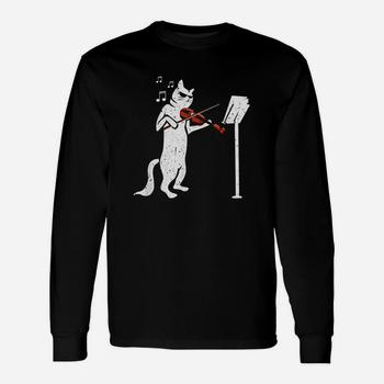 Cats Playing Violin Shirt Gift Musical Instrument Pet