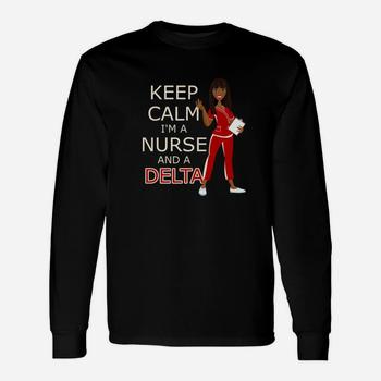 Delta Nurse Shirt In Crimson And Cream For Dst, Lnp, Rn Pros Delta Nurse Shirt In Crimson And Cream For Dst, Lnp, Rn Pros