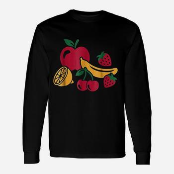 Fruits With Apple, Banana, Cherry And Strawberries T-Shirt Fruits With Apple, Banana, Cherry And Strawberries T-Shirt