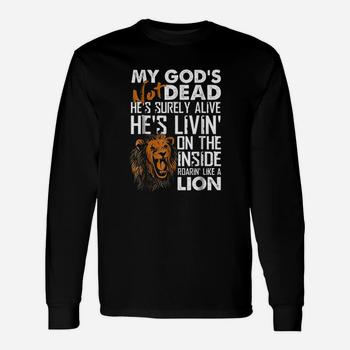 My God's Not Dead Lion Christian Christ Cross Faith T-Shirt My God's Not Dead Lion Christian Christ Cross Faith T-Shirt