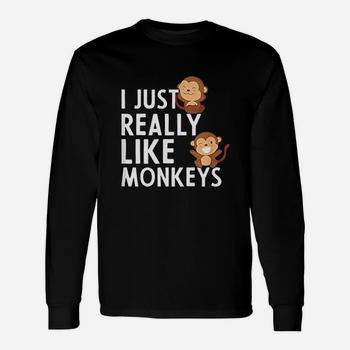 Funny Monkey Lover Shirt For Monkey Lovers: I Like Monkeys Funny Monkey Lover Shirt For Monkey Lovers: I Like Monkeys