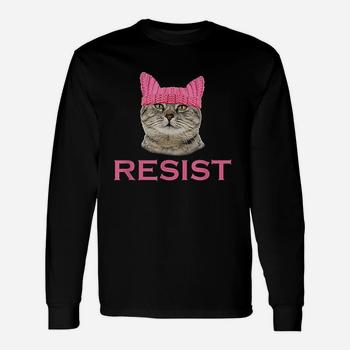Resist Persist Protest Cat Hat T-Shirt