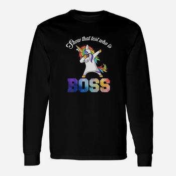 Teacher Shirt Motivational State Testing Who Is Boss Unicorn Teacher Shirt Motivational State Testing Who Is Boss Unicorn